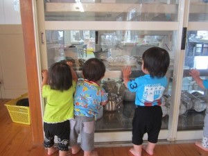 今日のごはんはなにかな？