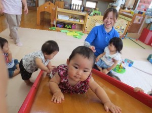 つるつる滑るね