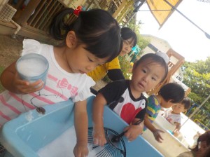 泡が気持ちいいね