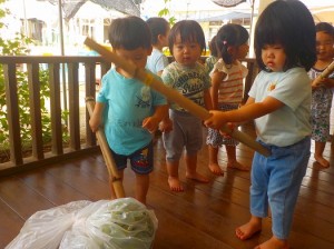 いくよ～。えいっ