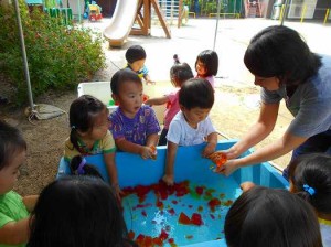 ひんやりしててきもちいいな