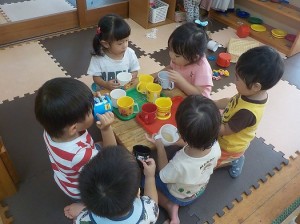 しっかり歩いた後のお茶はおいしいね