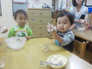 おだんごできたよ。