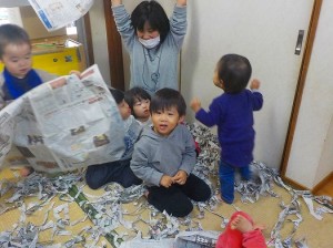 ちぎって、ひろげて