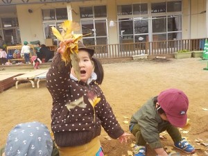 いちょうを降らせるよ～