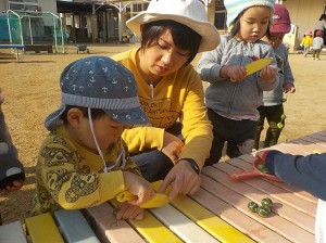 持ち方はこれであってる？と聞いています