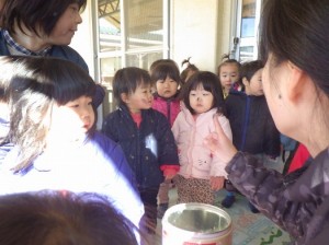 炭も顔に付けました