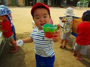 カラフルゼリーできたよ