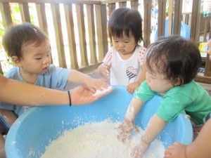 さらさらするね